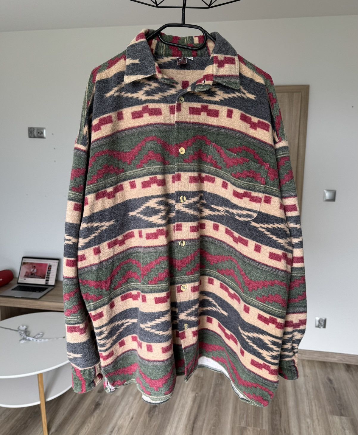 Polo Ralph Lauren × Vintage Vintage Flannel Aztec Cotton Shirt XL Ralph Lauren Style Size US XL / EU 56 / 4 - 2 Thumbnail