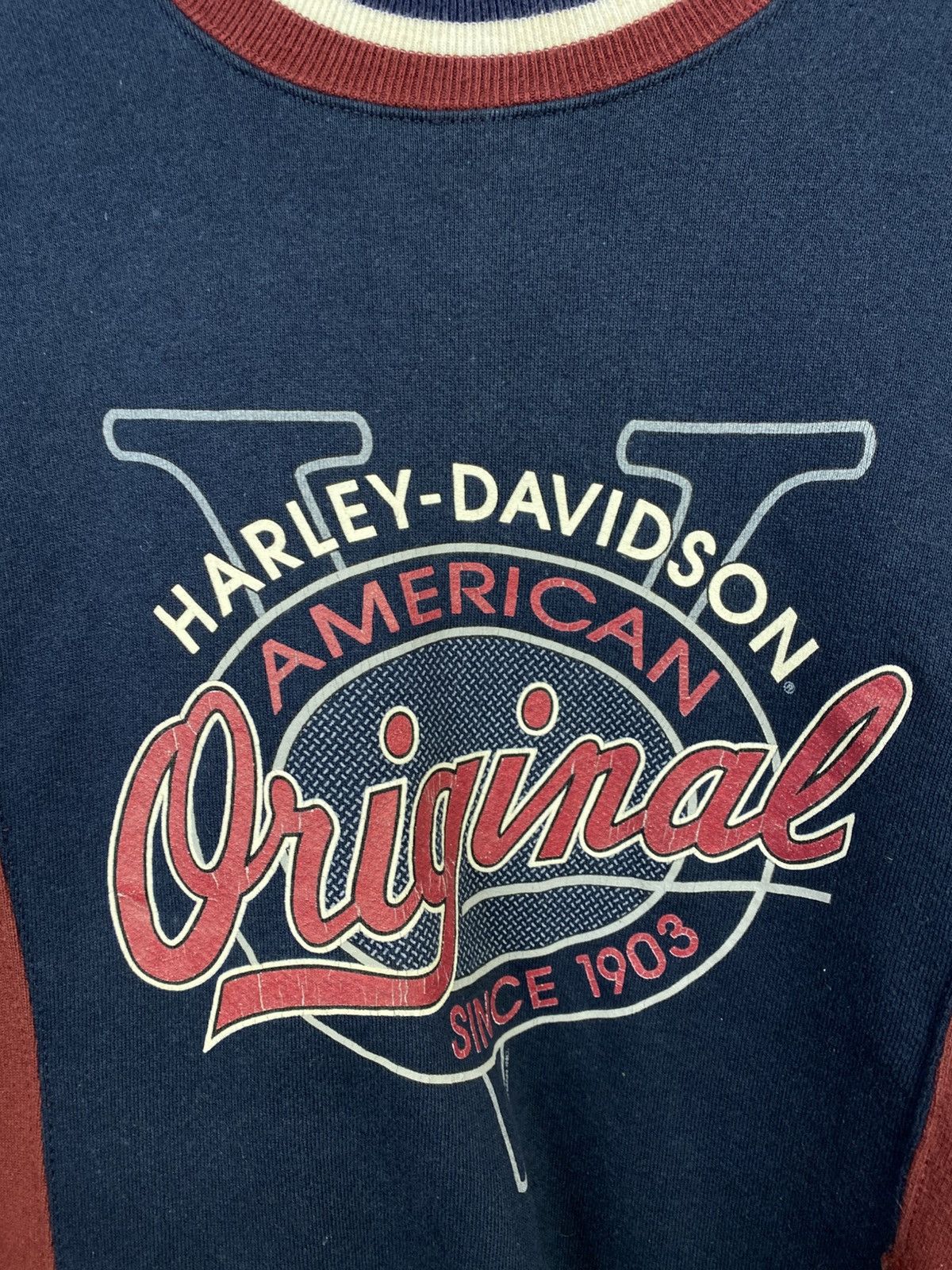 Harley Davidson Vintage Harley Davidson Sweatshirt Logo Motorcyle Racing Size US L / EU 52-54 / 3 - 3 Thumbnail