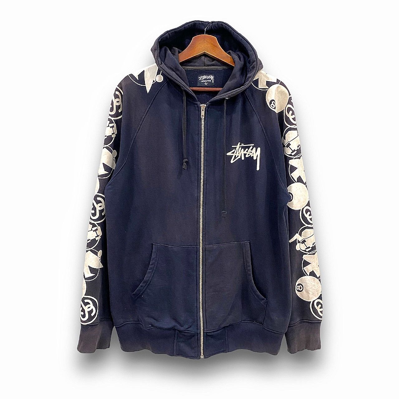 Vintage 90s Stussy ball Design Size L - Main Image