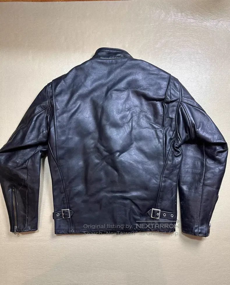 Schott Schott Genuine leather heavy cowhide stand-up collar motor Size US M / EU 48-50 / 2 - 2 Thumbnail