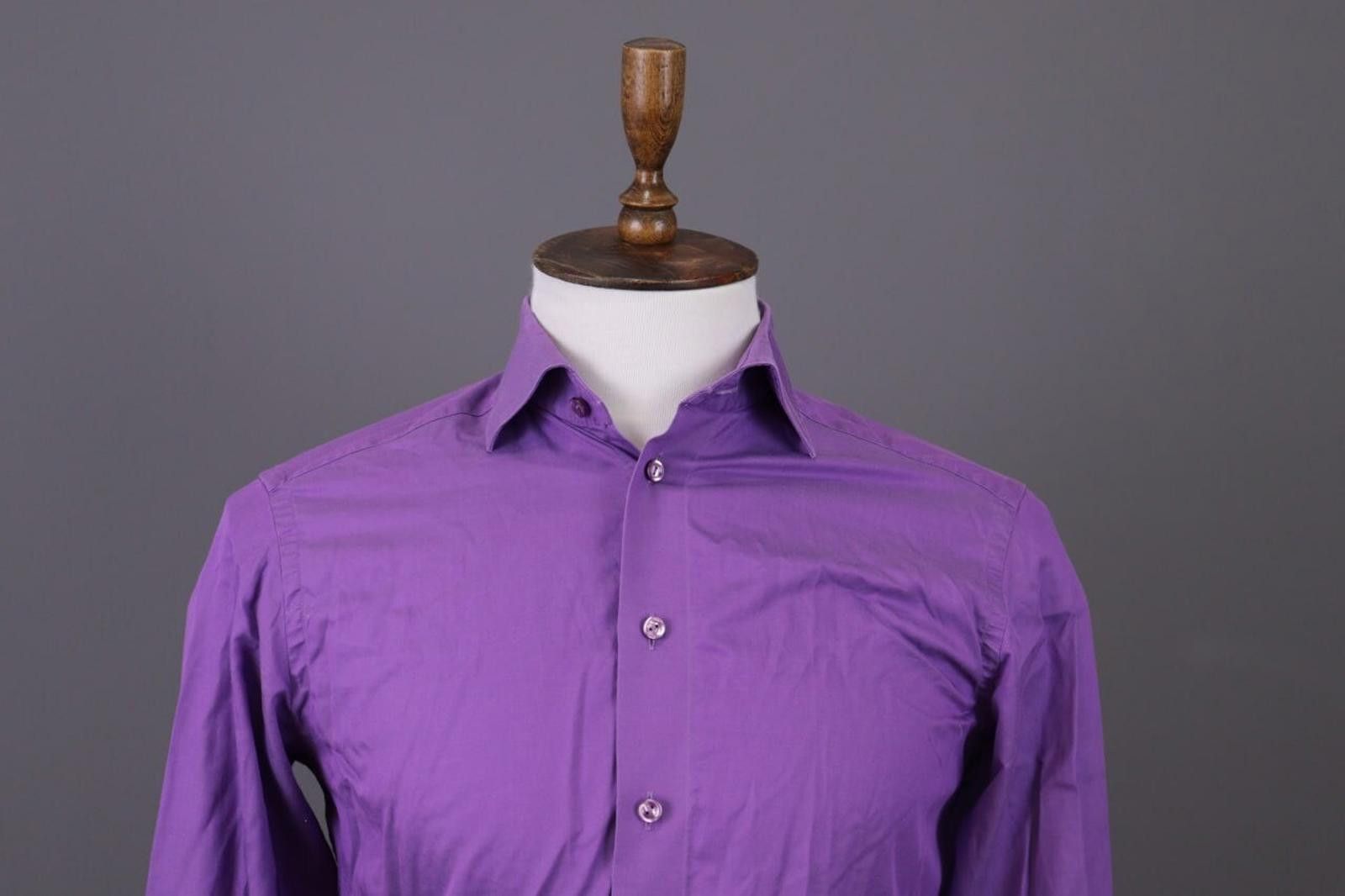 Eton Eton Contemporary Purple Sweden Shirt Size 38 / 15 Size US M / EU 48-50 / 2 - 4 Thumbnail