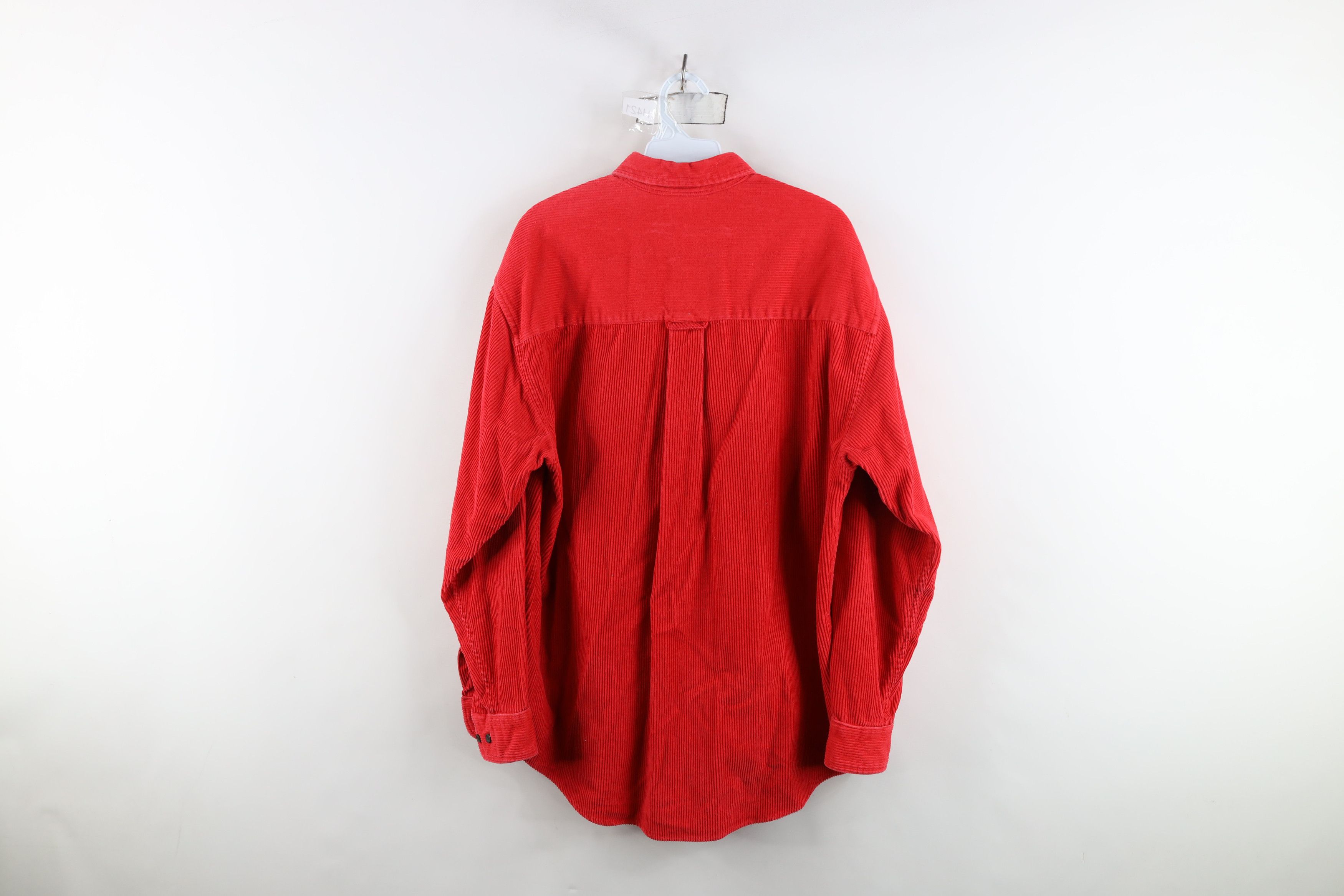 Vintage Vintage 90s Streetwear Corduroy Collared Button Down Shirt Size US XL / EU 56 / 4 - 10 Thumbnail