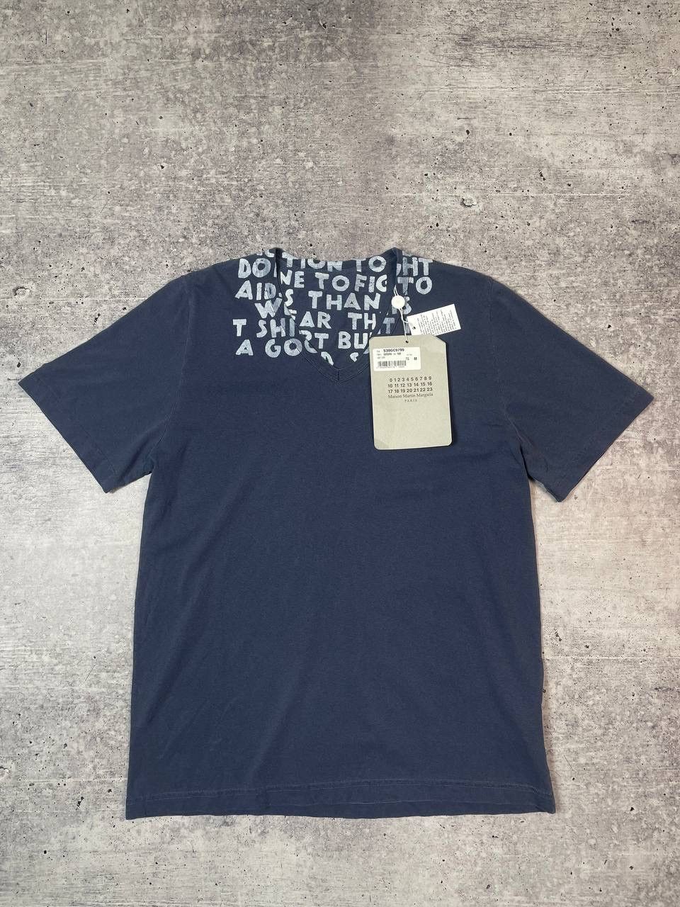 Maison Margiela New Maison Margiela V Neck Washed Tee T-Shirt Y2K Size US M / EU 48-50 / 2 - 4 Thumbnail
