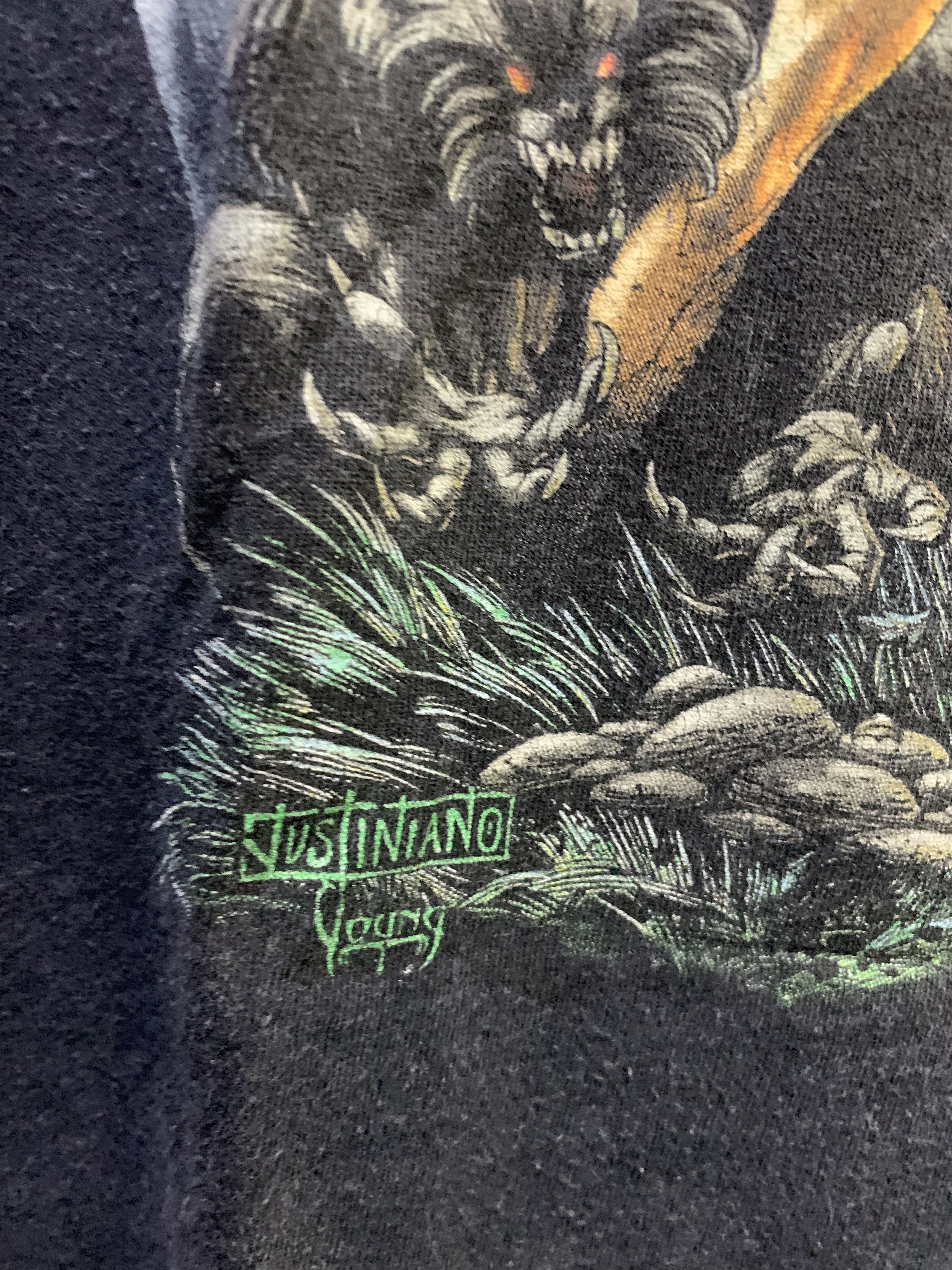Band Tees Vintage MEGADETH x Chaos Comics “Cavewomen“ Size US L / EU 52-54 / 3 - 5 Thumbnail
