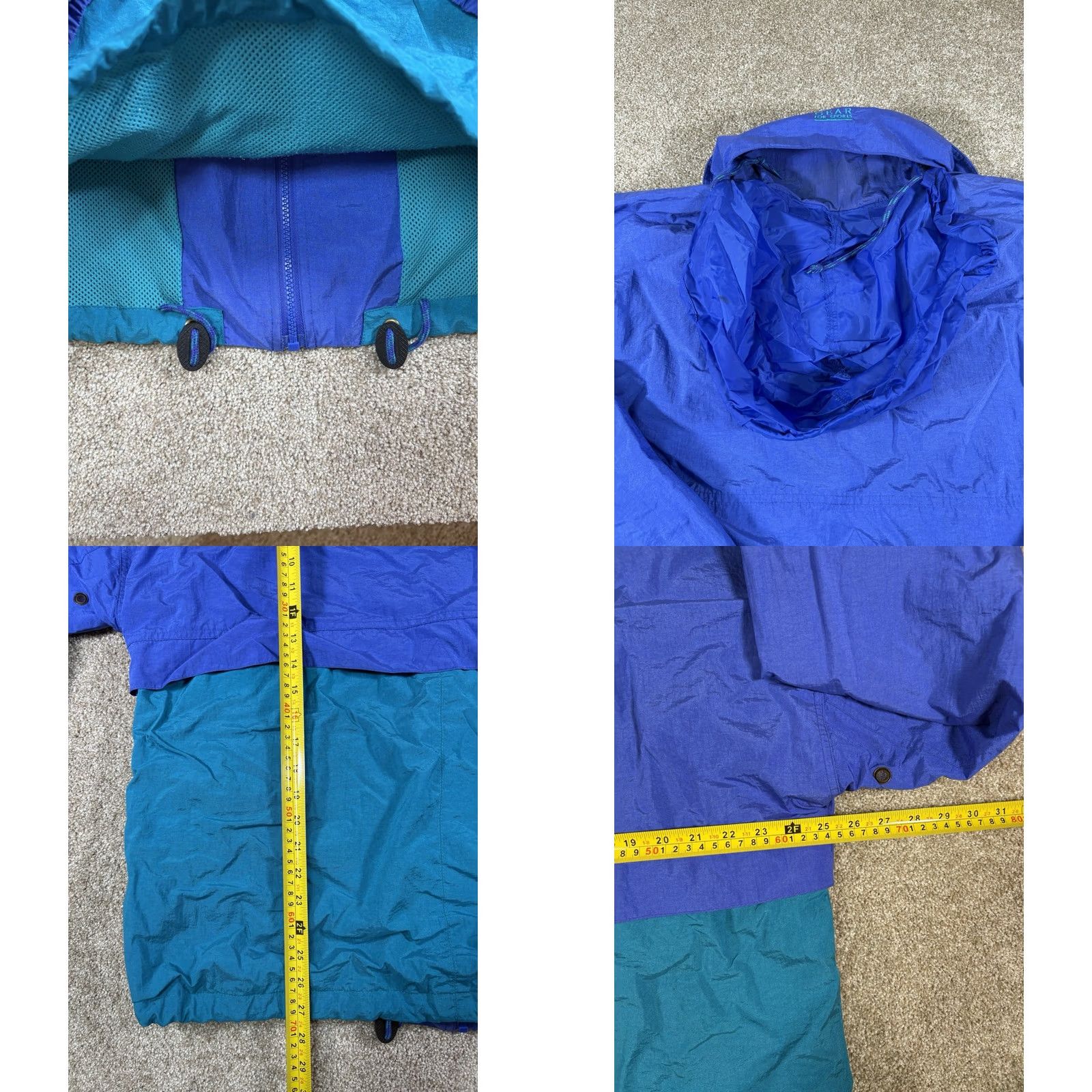 Etro VINTAGE Empress Casino Jacket Turquoise Retro W/ Zippered Hood • Adult Size XL Mens Womens Unisex Adults 90s 80s USA Logo Embroidered Full Zip Jacket Size US XL / EU 56 / 4 - 8 Thumbnail