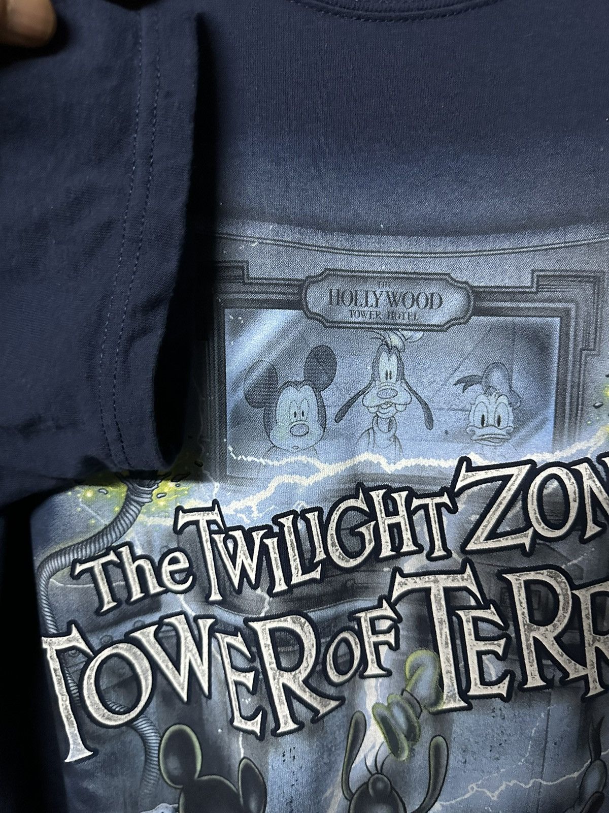 Disney × Vintage Vintage The Twilight Zone Tower Of Terror Horror Disney Tee Size US M / EU 48-50 / 2 - 6 Thumbnail