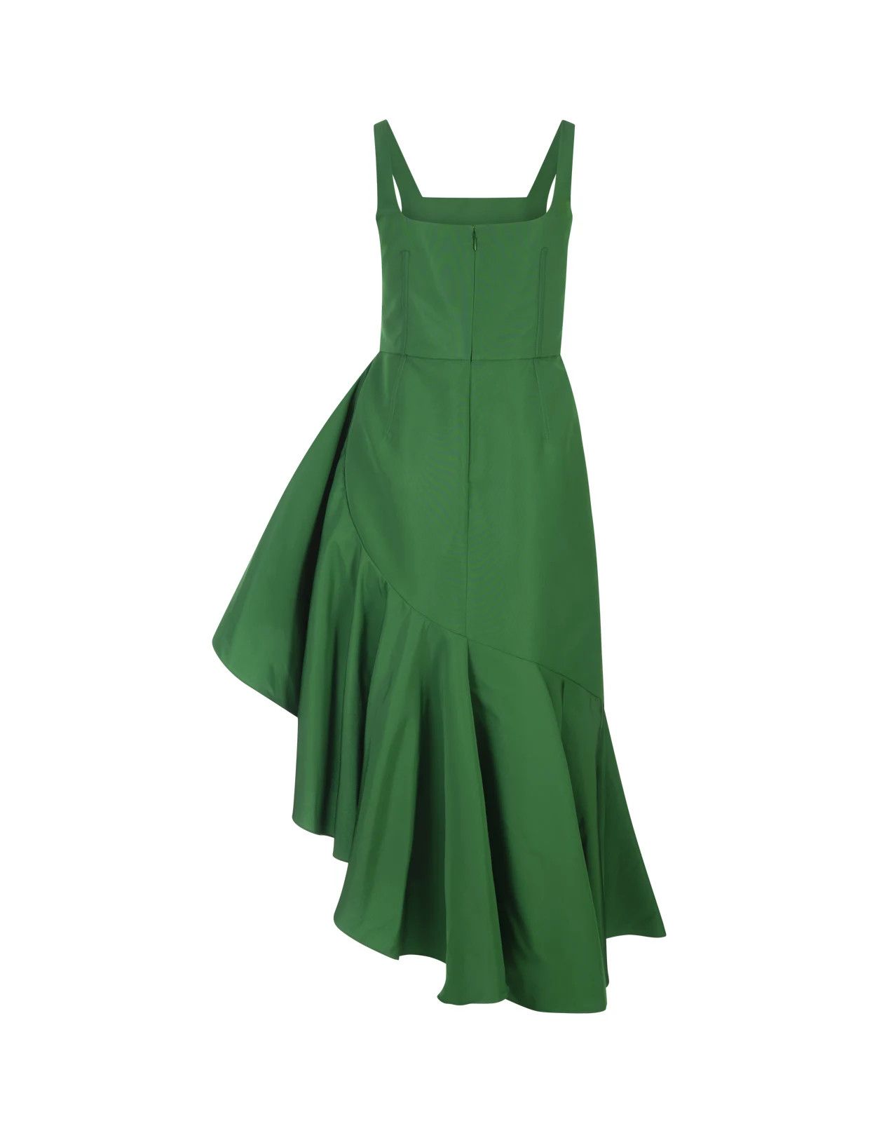 Alexander McQueen o1y0325 Elegant Midi Dress in Green Size XS / US 0-2 / IT 36-38 - 2 Thumbnail
