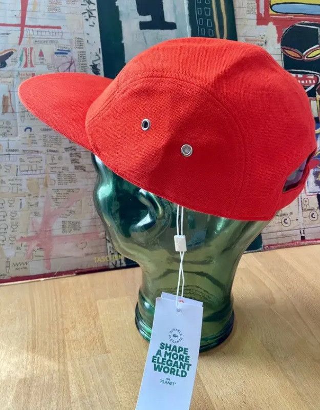 Lacoste red girolle cap hat casquette large new ds PIQUE Size ONE SIZE - 3 Thumbnail