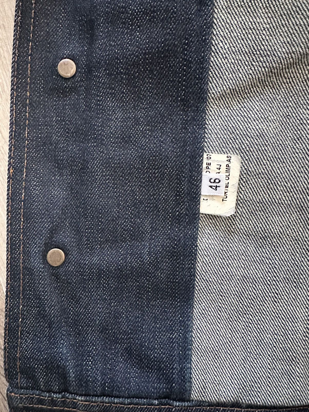 Dior (RARE!) Dior Homme SS07 Raw Denim Jacket Sample Size US S / EU 44-46 / 1 - 15 Thumbnail