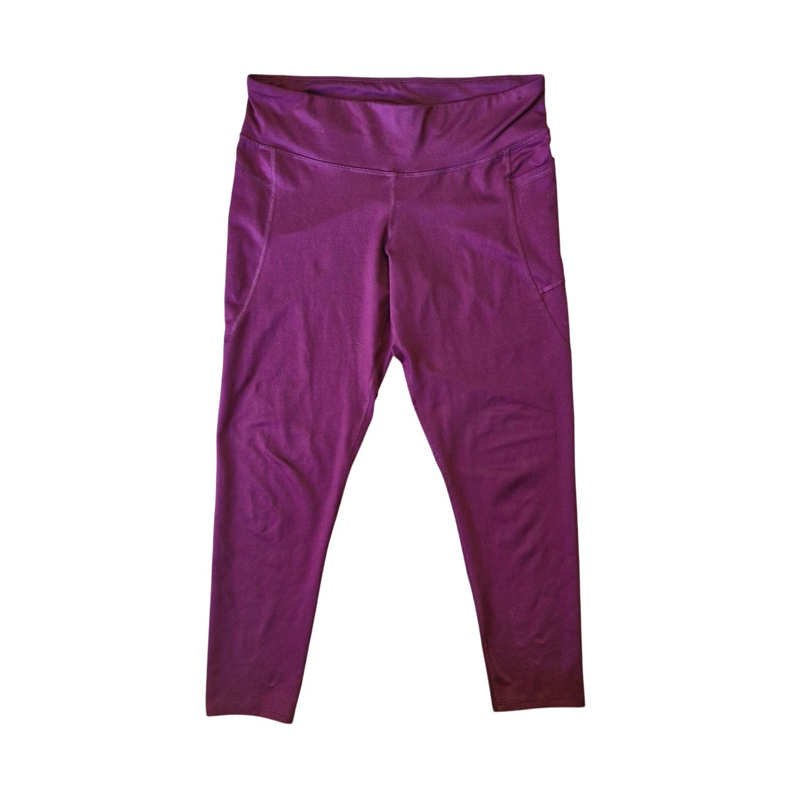 Champion Champion Leggings Women’s L Maroon Red High-Rise Activewear Size 34" / US 12 / IT 48 - 1 Thumbnail