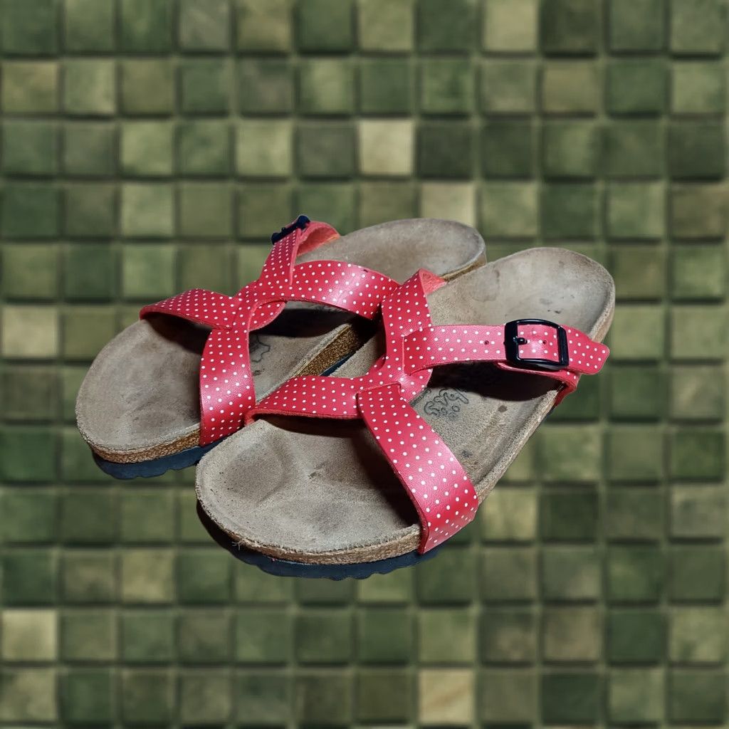 Birkenstock Birkenstock Sylt Red Polka Dot Sandals Womens US 6.5 EU 240 Size US 7 / IT 37 - 1 Thumbnail