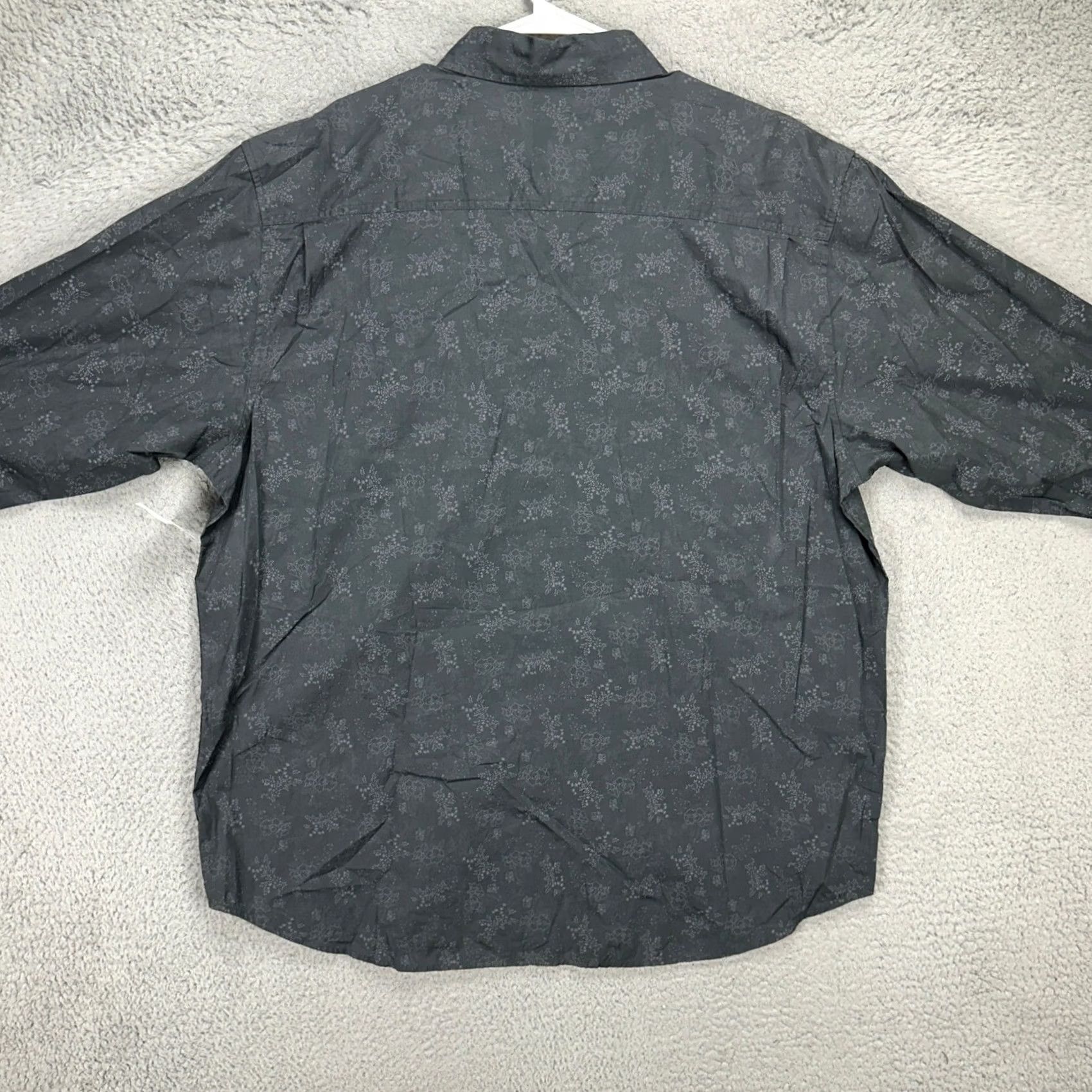 Old Navy Old Navy Mens Button-Down Shirt 2XL Grey Floral Long Sleeve Pocket NEW Size US XXL / EU 58 / 5 - 3 Thumbnail