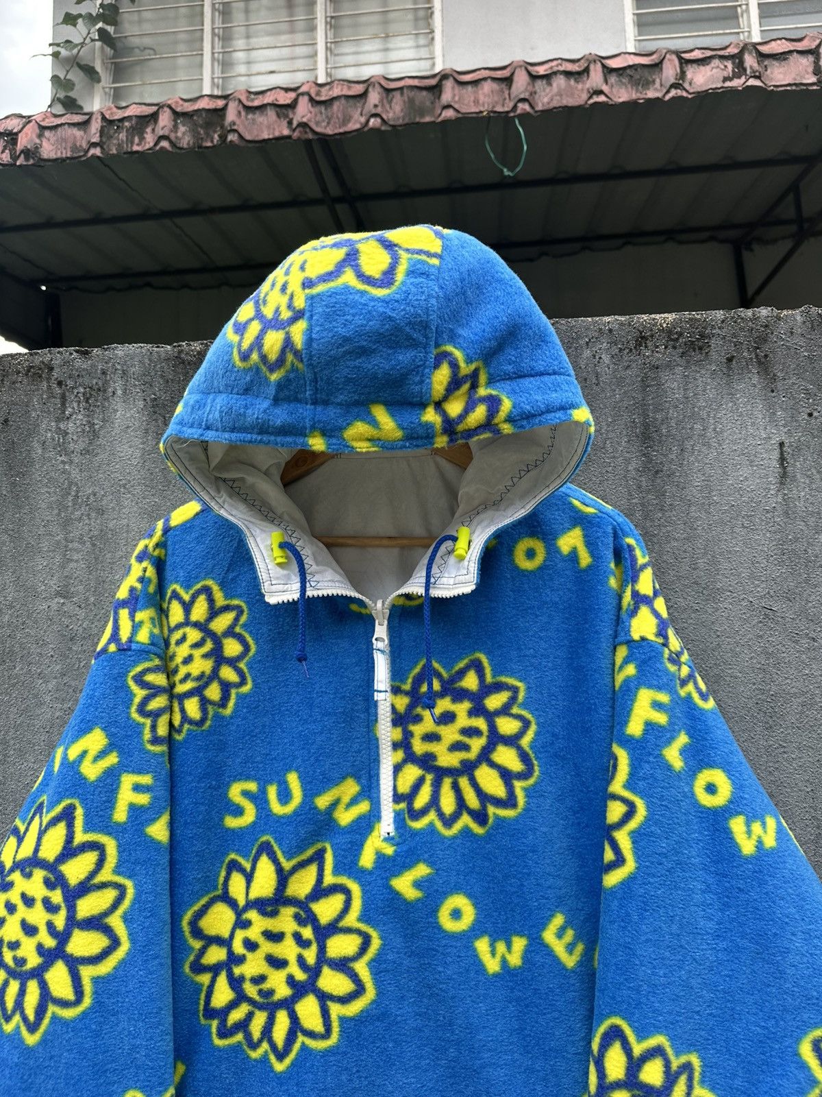 Ellesse 👹Ellese Reversible Sun Flower Pullover Jacket Size US XL / EU 56 / 4 - 6 Thumbnail