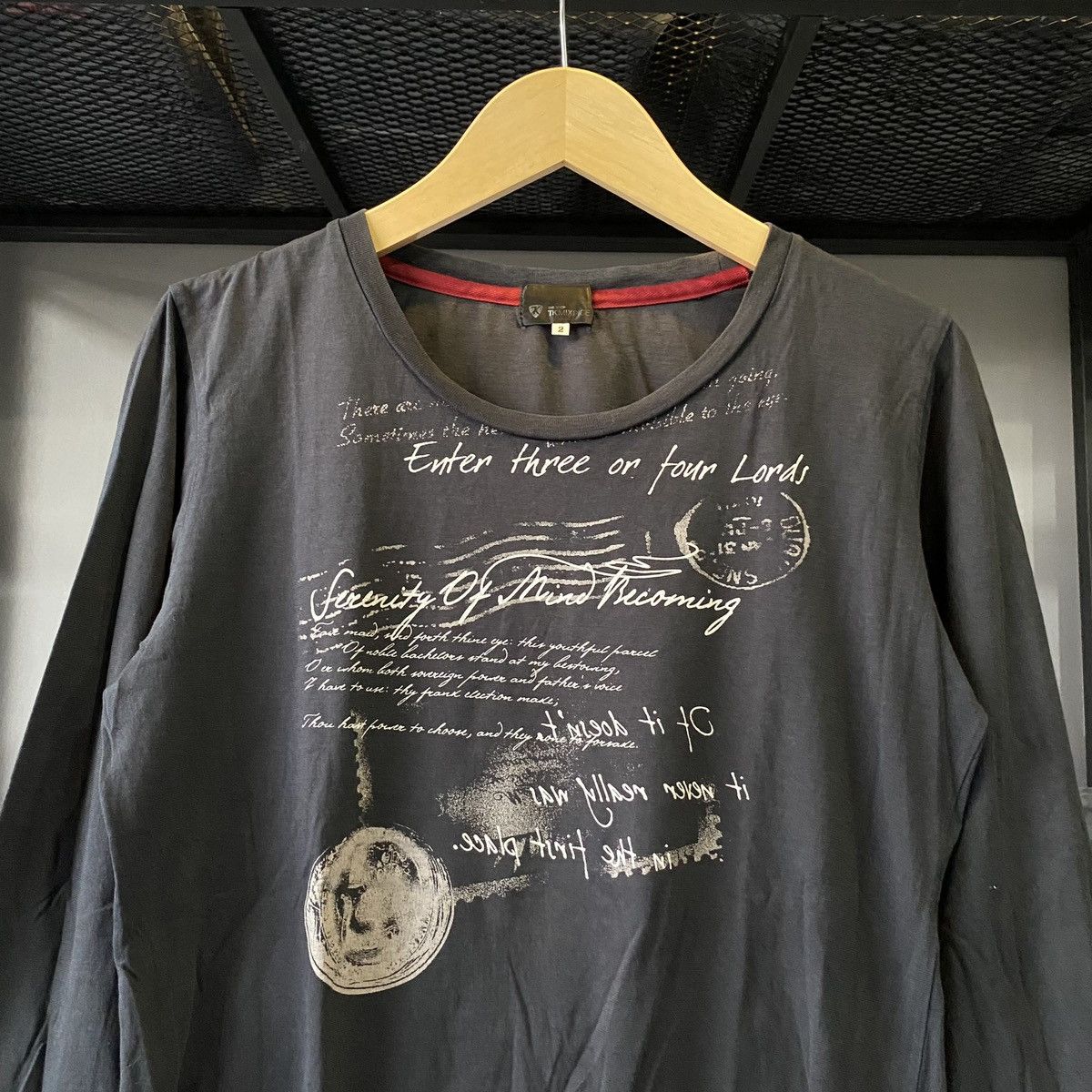 Beauty Beast × If Six Was Nine × Japanese Brand Japanese Poem Style Serenity Of Mind Becoming by TKMIXPICE Size US M / EU 48-50 / 2 - 8 Thumbnail