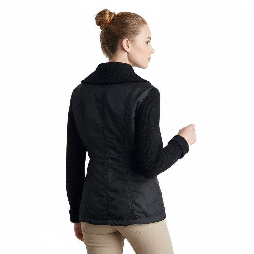 Sisley SISLEY Black Lined Jacket Made in Italy, XS Size XS / US 0-2 / IT 36-38 - 6 Thumbnail