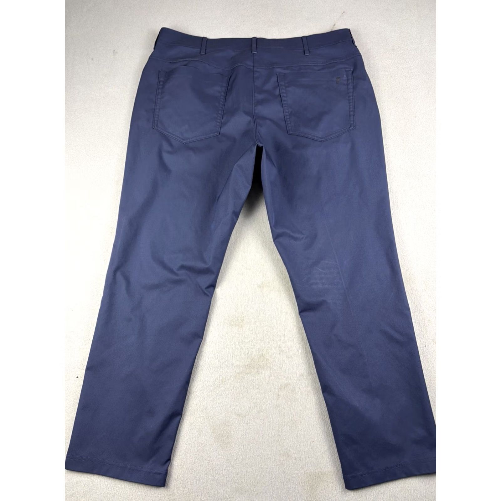 Vintage Public Rec Dealmaker Workday 2.0 Pants Mens 38x27 Blue Slim Tapered 5-Pocket Polyester Chino Golf City Sports Casual Size US 38 / EU 54 - 7 Thumbnail