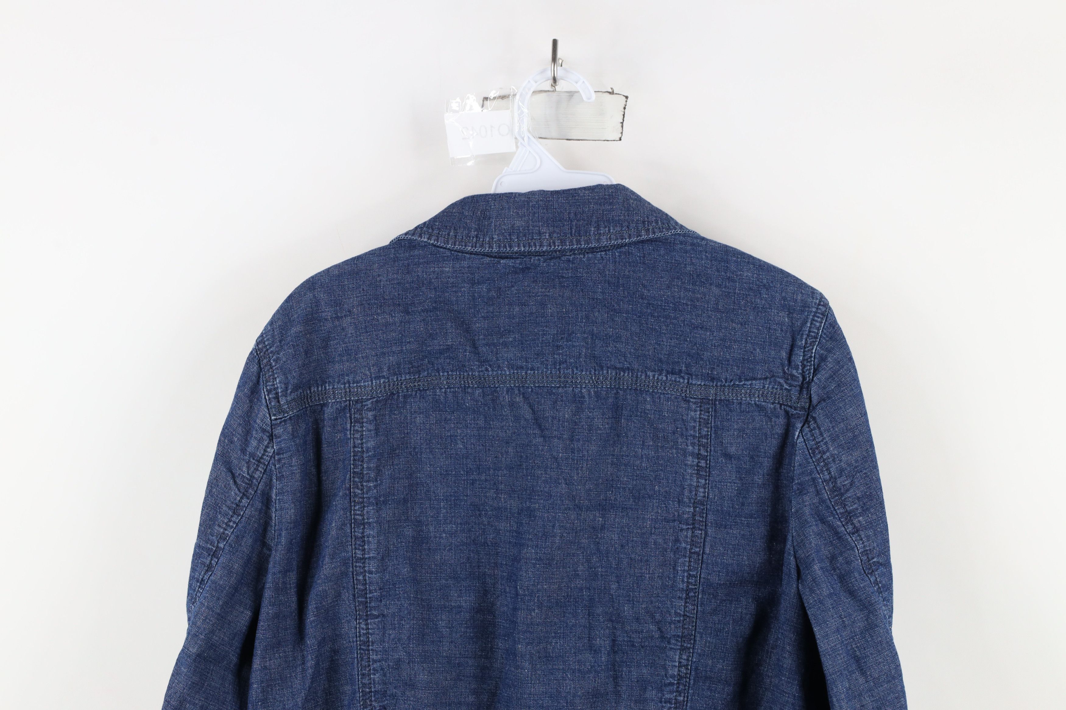 Banana Republic × Vintage Bananan Republic Denim Button Shirt Jacket Jac Shirt Blue Size XL / US 12-14 / IT 48-50 - 12 Thumbnail
