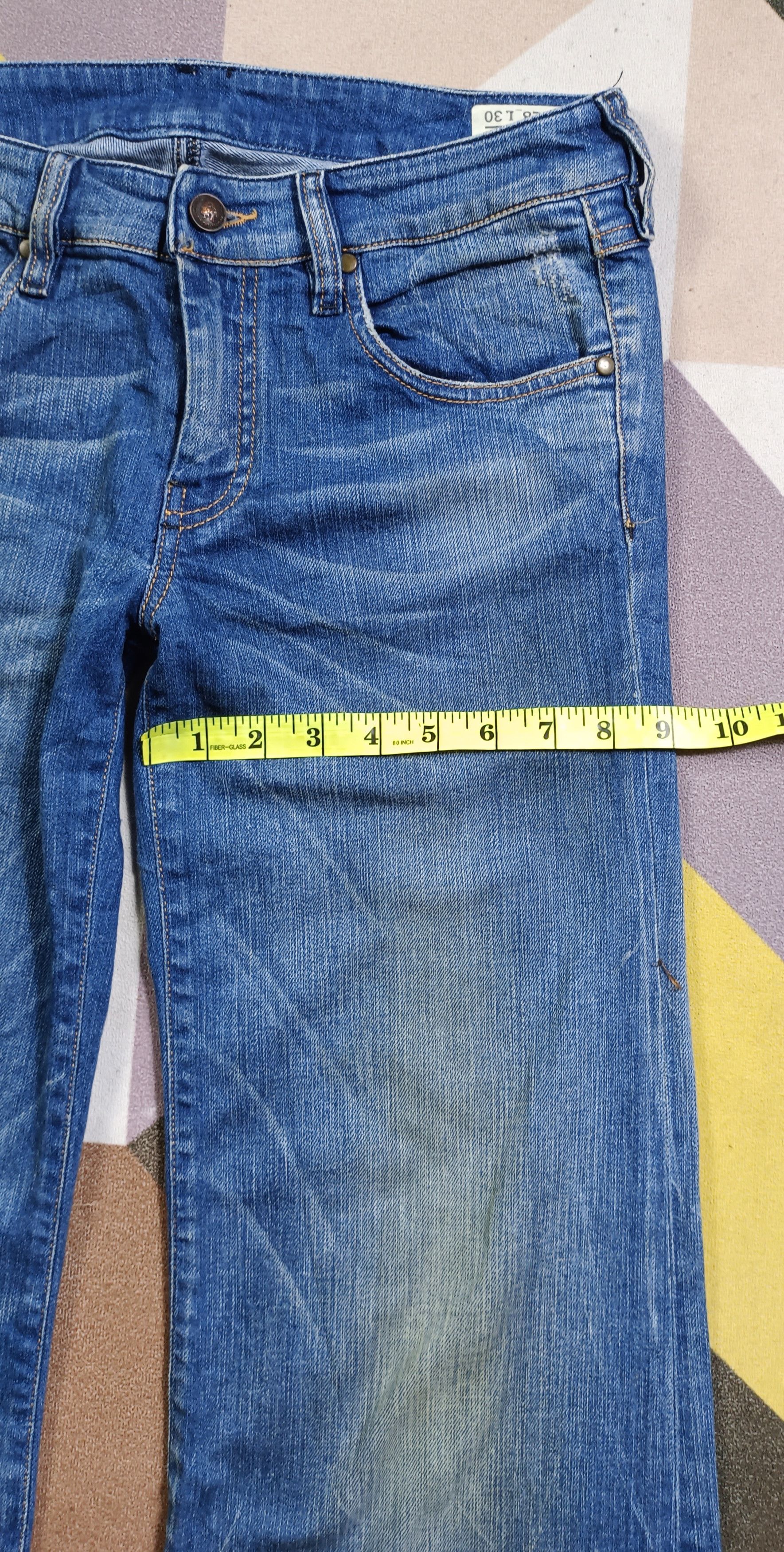 Diesel Vintage Super Flare🔥Diesel YBO Flare Distressed Denim Size US 31 - 20 Thumbnail