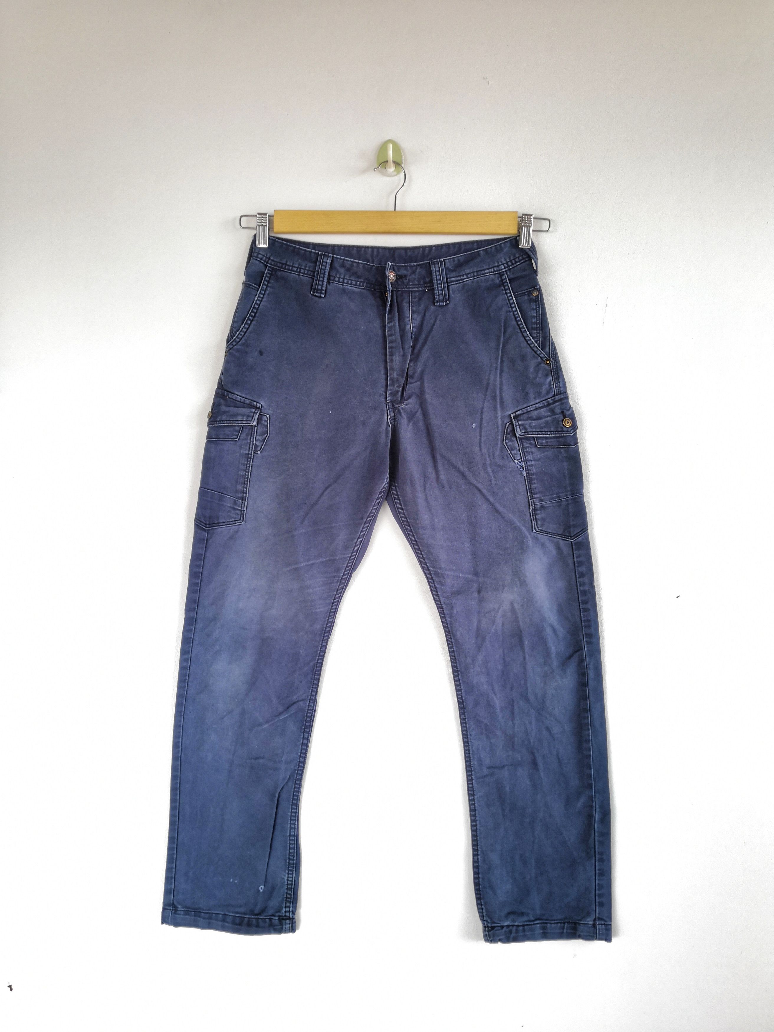 Japanese Brand Evenriver Cargo Pants Navy Japanese Utility Trousers Pants Size US 30 / EU 46 - 1 Thumbnail