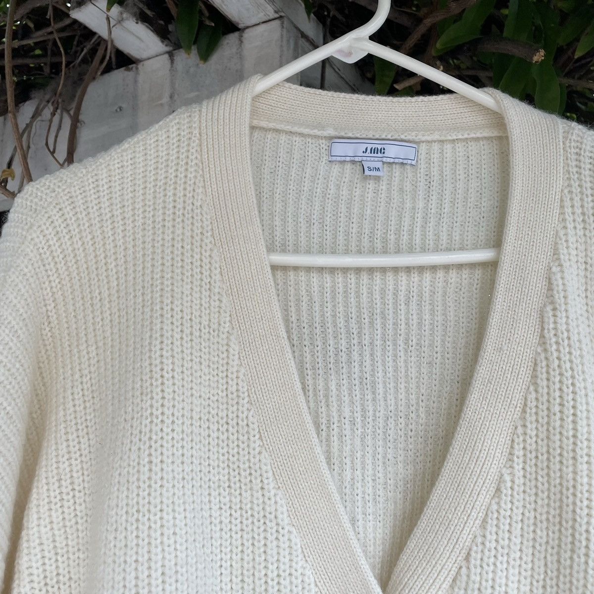 Other Hand Knit Cropped Crotchet Cardigan Shirt Boxy Bowling Size US L / EU 52-54 / 3 - 5 Thumbnail