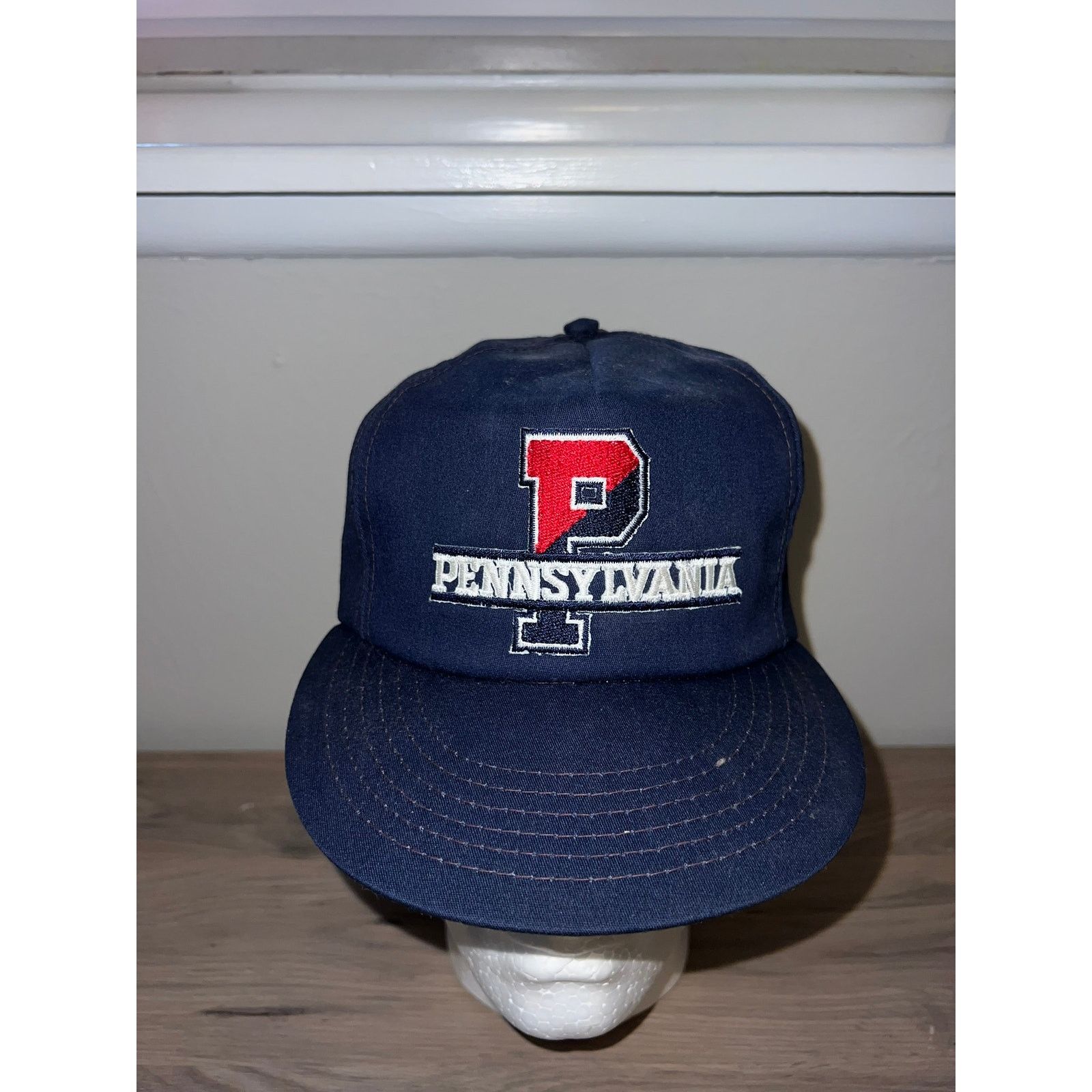 Vintage 1970s 80s PA Pennsylvania Blue Hat Headwear Union Snapback Size ONE SIZE - 2 Thumbnail