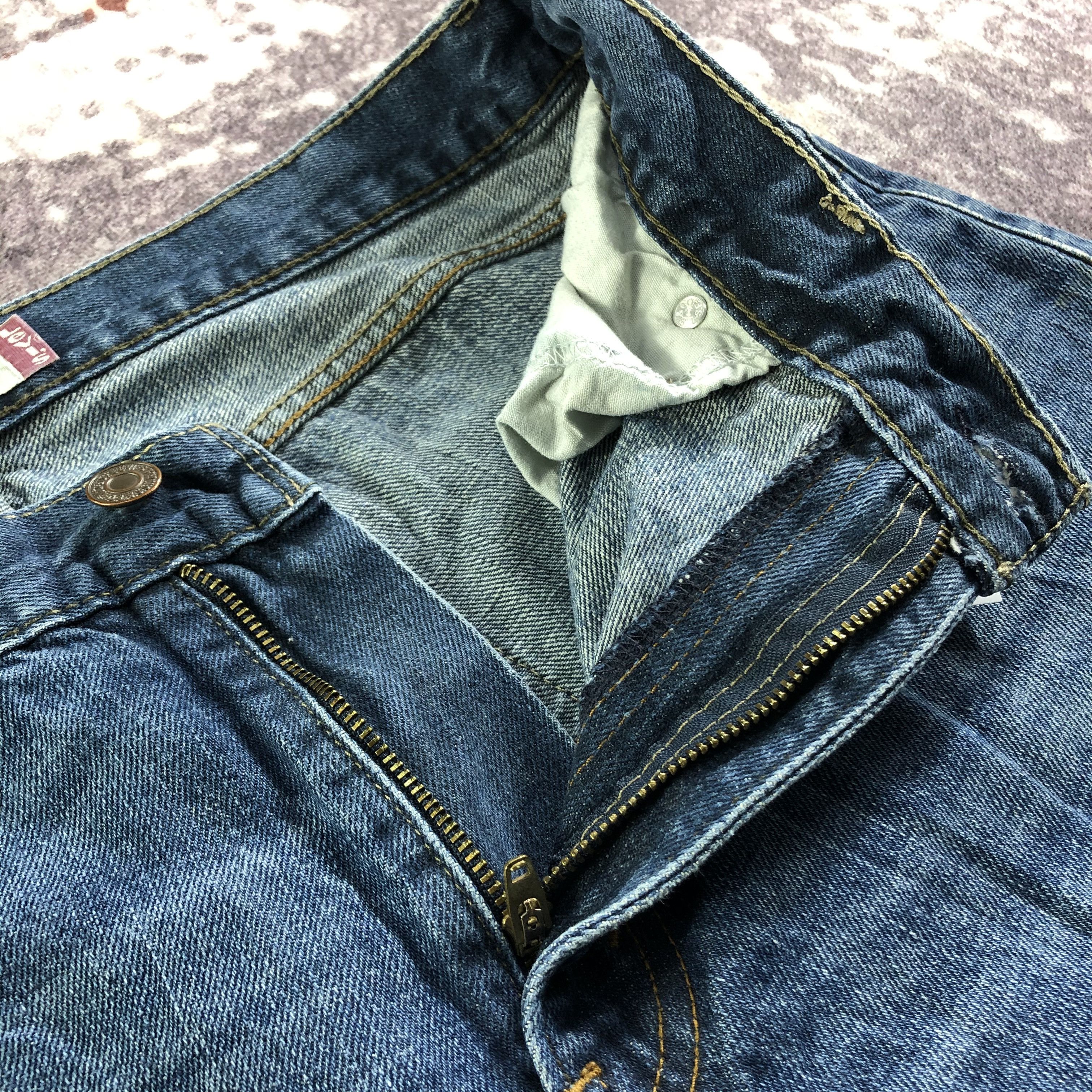 Levi's × Vintage Vintage Blue Wash Levis 527 Flare Jeans-JM3446 Size 33" - 7 Thumbnail