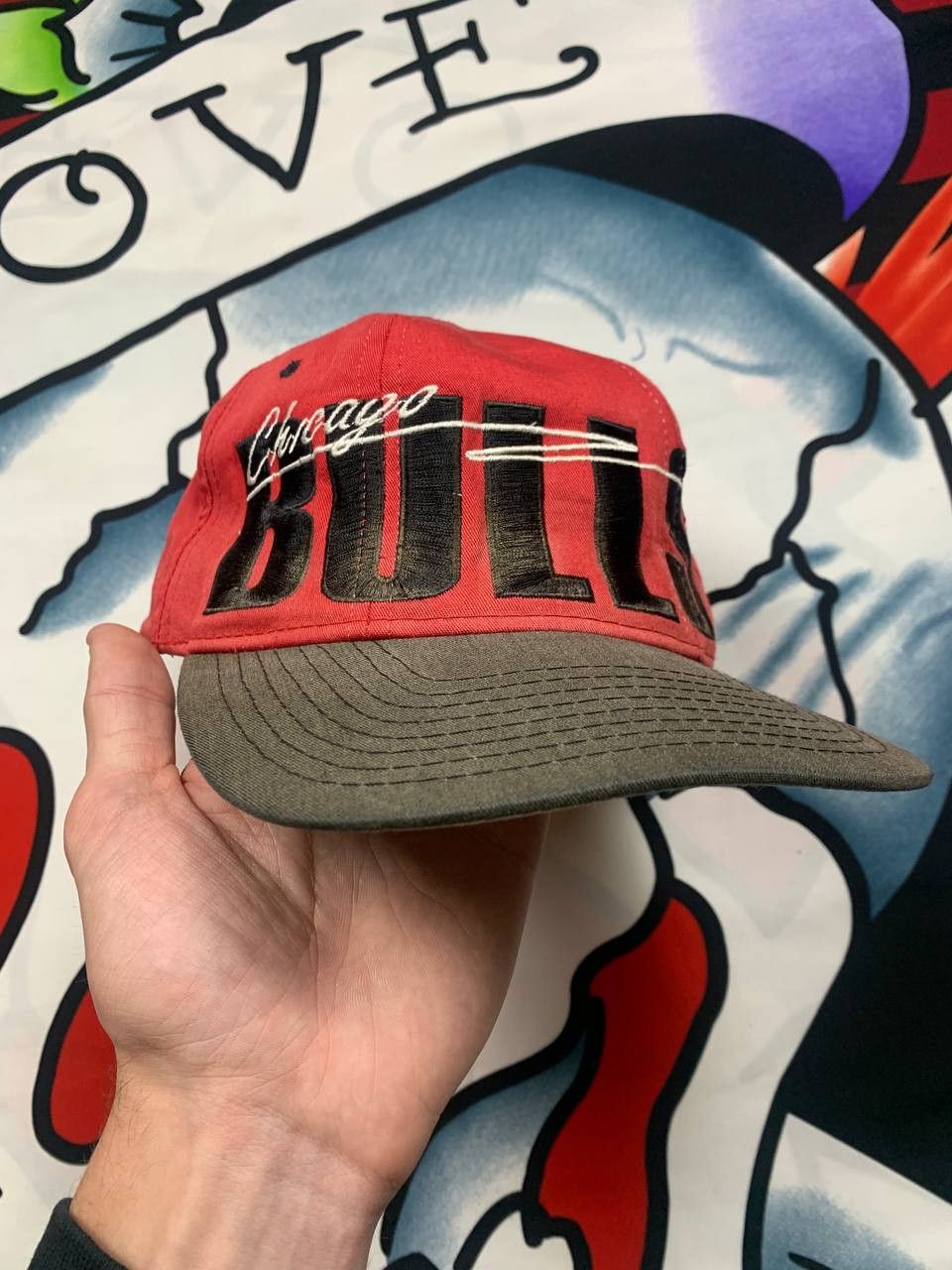 Starter Vintage Chicago Bulls 90's Starter cap NBA Size OS Size ONE SIZE - 2 Thumbnail