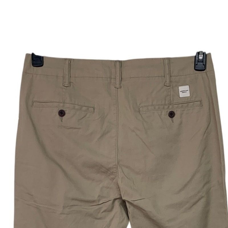 American Eagle Outfitters New American Eagle Mens Size 32X34 Cotton Flex Khaki Pants Size US 32 / EU 48 - 4 Thumbnail