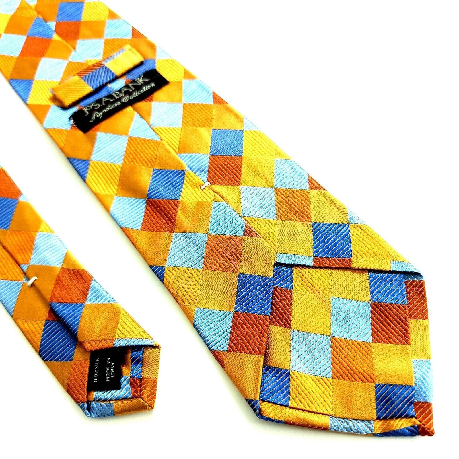 Jos. A. Bank Jos A Bank Signature Collection Geometric Orange Blue Woven Size ONE SIZE - 5 Thumbnail