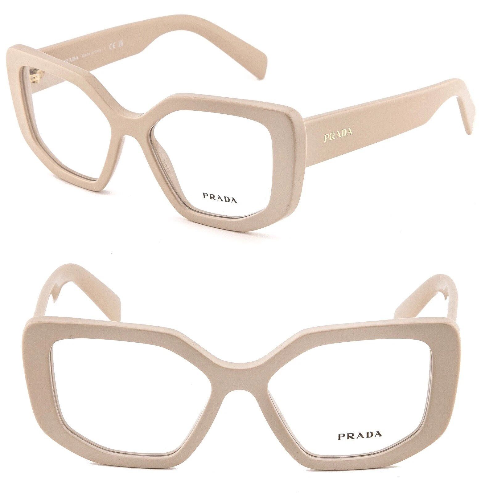 Prada PRADA SYMBOLE PRA04V Nude Beige Geometric Logo Bold A04V A04 Size ONE SIZE - 1 Thumbnail