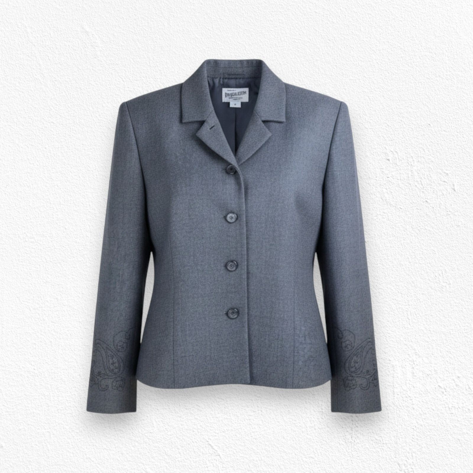 Pendleton Vintage Pendleton Gray Embroidered Wool Jacket Size 14 Size XL / US 12-14 / IT 48-50 - 1 Thumbnail