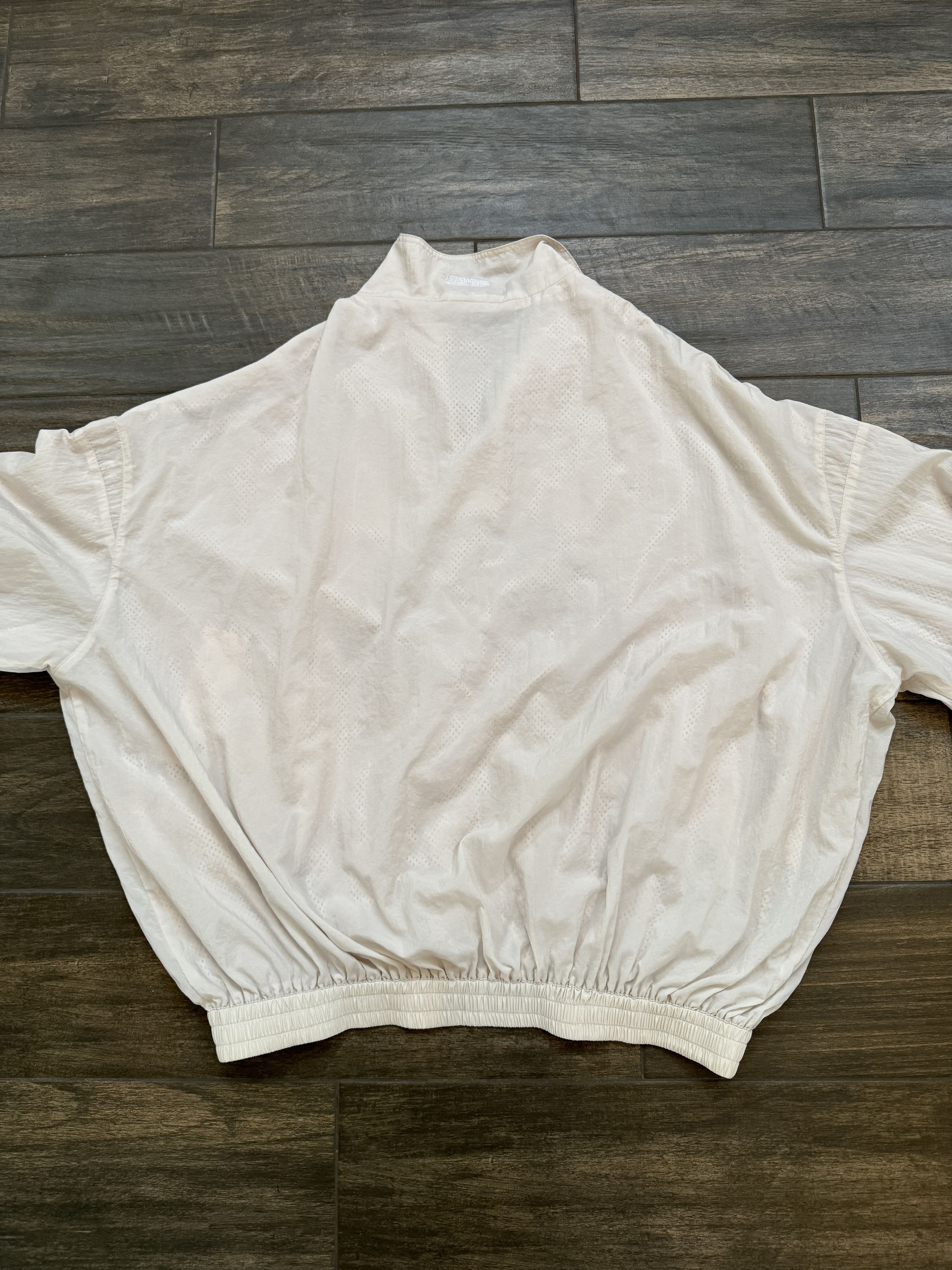Reebok × Vetements SS17 Vetements Reebok Chav Track Jacket Cream White Size US M / EU 48-50 / 2 - 4 Thumbnail