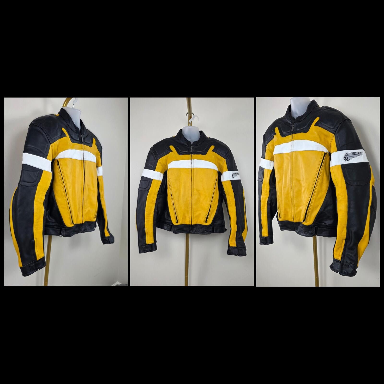 FirstGear Bikercore First Gear Leather High-Performance Jacket sz 50 Size US M / EU 48-50 / 2 - 1 Thumbnail