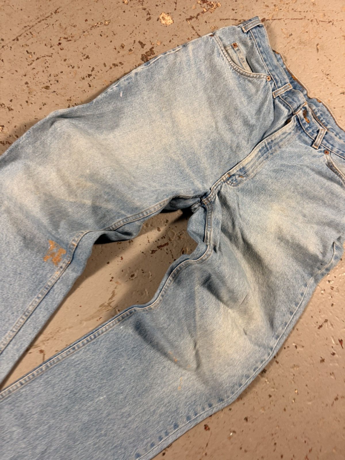 Levi's Vintage Paint Splash Classic Orange Tag Levi Denim Pants Size US 36 / EU 52 - 3 Thumbnail