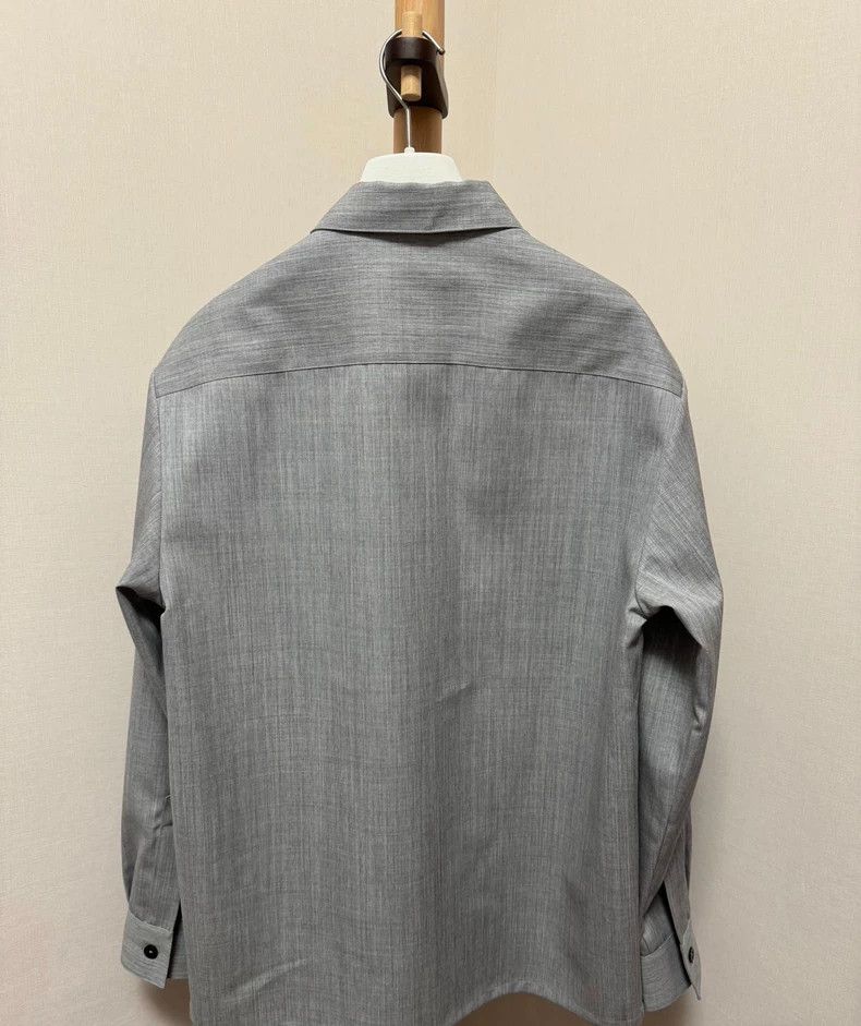 Jil Sander Jil Sander size 39 Grey Shirt Jacket Size US M / EU 48-50 / 2 - 3 Thumbnail