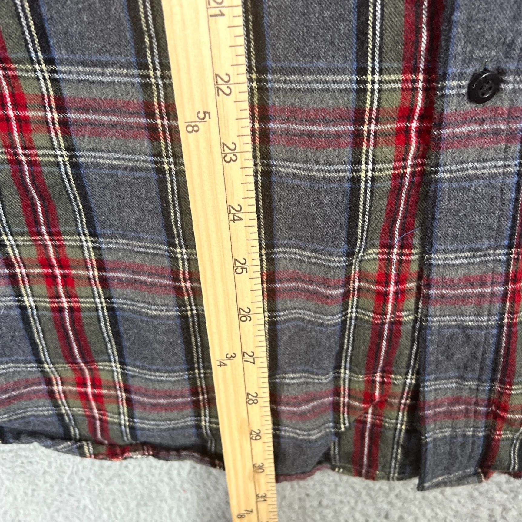 Vintage LL Bean Shirt Mens XL Gray Plaid Flannel Button-Down 228061 90s Outdoor Classic Mens Size US XL / EU 56 / 4 - 4 Thumbnail