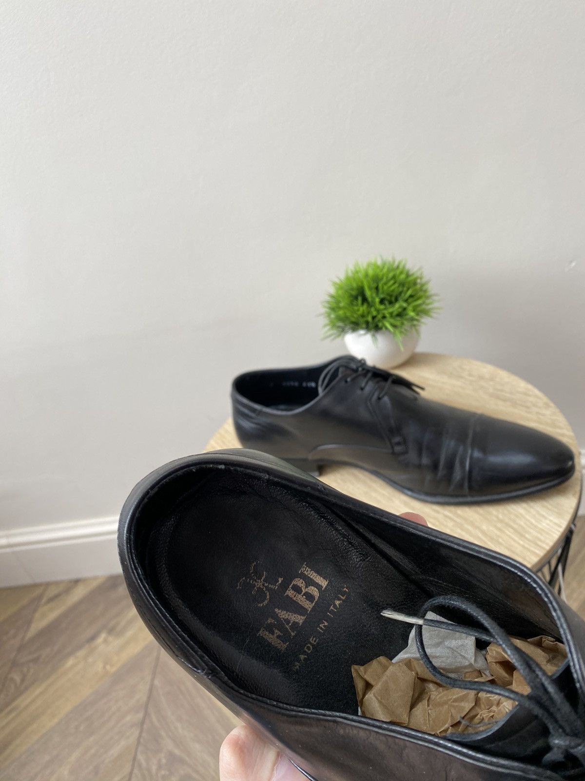 FABI Vintage Fabi Luxury Dress black leather shoes Size US 10 / EU 43 - 6 Thumbnail