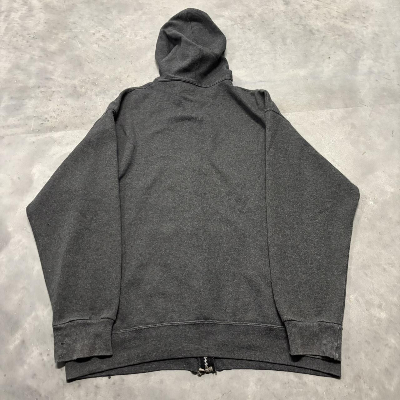 Japanese Brand × Vintage Crazy Vintage Y2K/200s Grey Blank Russell Style Essential Zip Up Hoodie! Size US L / EU 52-54 / 3 - 7 Thumbnail