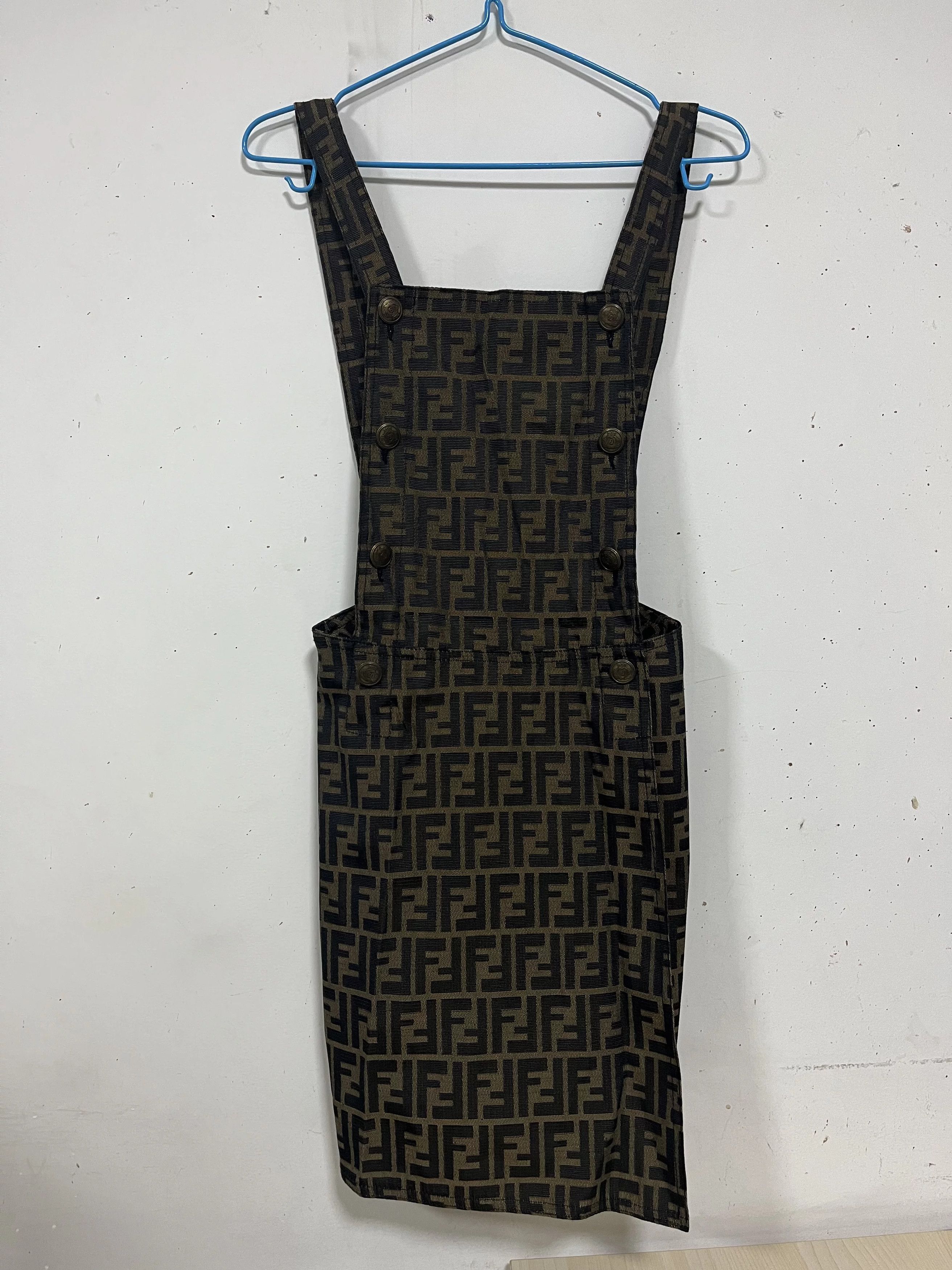 Fendi Fendi Logo Print Overall Dress Size US 36 / EU 52 - 1 Thumbnail