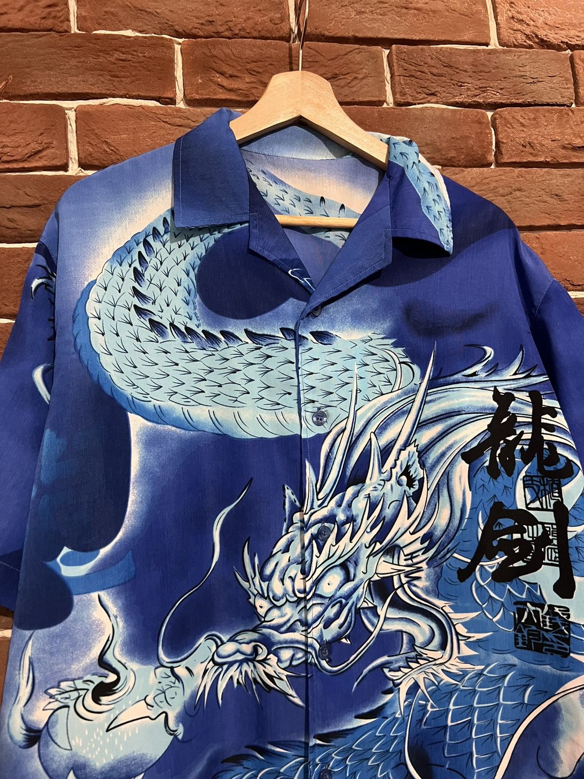 Japanese Brand Vintage Y2k Dragon Drip Button Up Rare Shirt Like Prada Hype Size US XXL / EU 58 / 5 - 3 Thumbnail