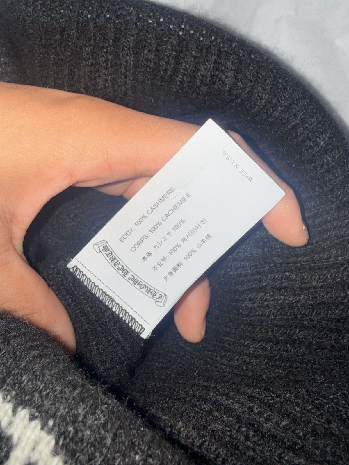 Chrome Hearts CH Cashmere ‘Big Daddy” Beanie Size ONE SIZE - 4 Thumbnail