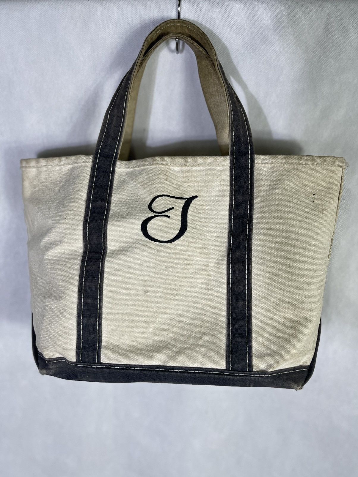 L.L. Bean Vintage 80s LL Bean Tote Bag Embroidery Medium Size ONE SIZE - 2 Thumbnail
