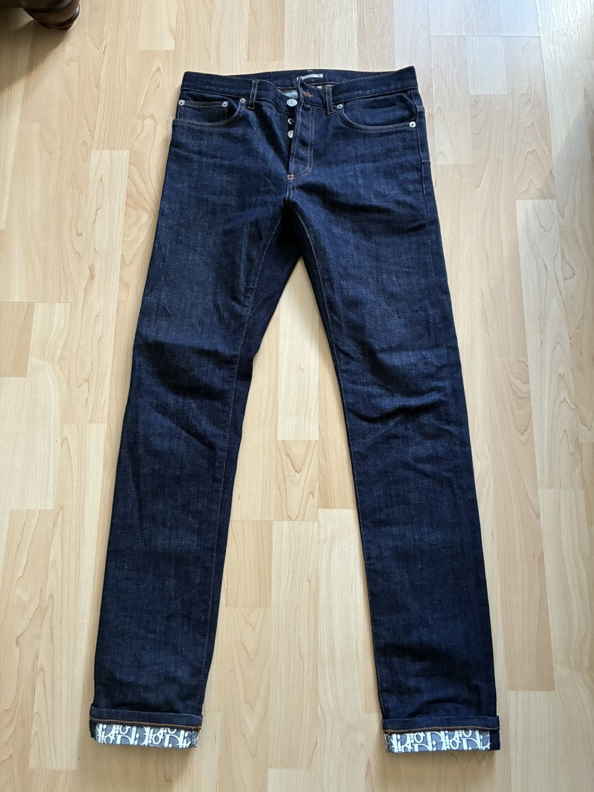Dior Dior Oblique Cuff Denim Jeans Size US 30 / EU 46 - 1 Thumbnail