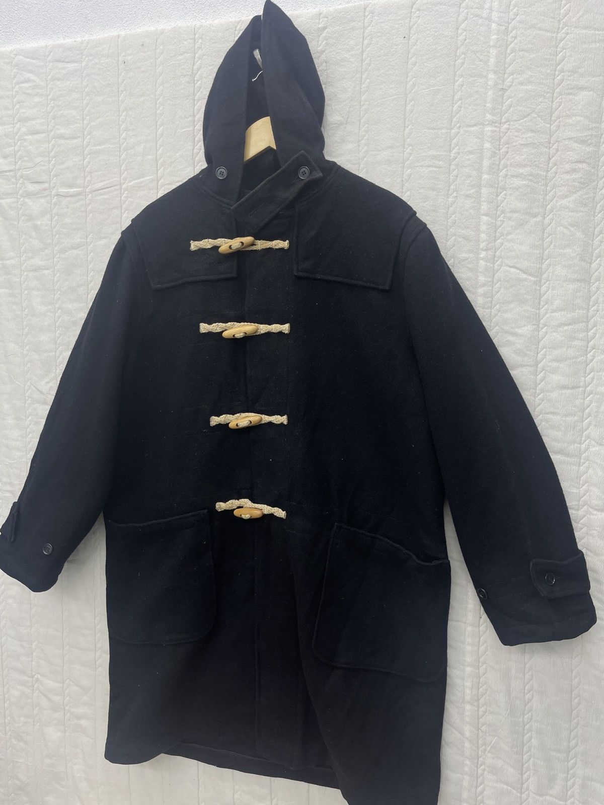 Schott ARCHIVE💥SCHOTT WOOL DUFFLE HOODIE Size US L / EU 52-54 / 3 - 3 Thumbnail