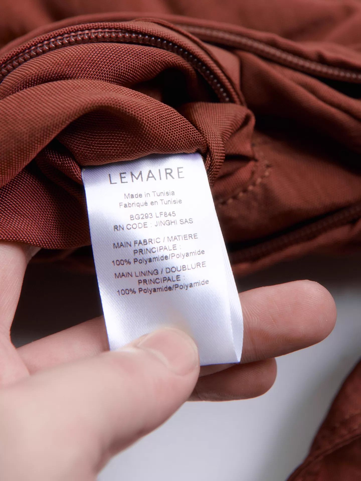 Lemaire LEMAIRE Brick Red Nylon Solf Game Small Bag Size ONE SIZE - 9 Thumbnail