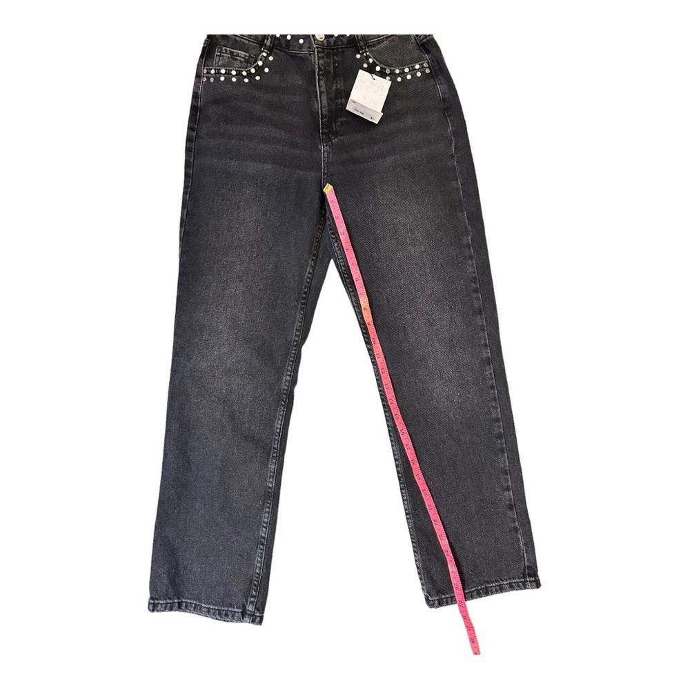 Zara Zara l NWT High Rise Studded Straight Leg Jeans 4 Size 27" / US 4 / IT 40 - 5 Thumbnail