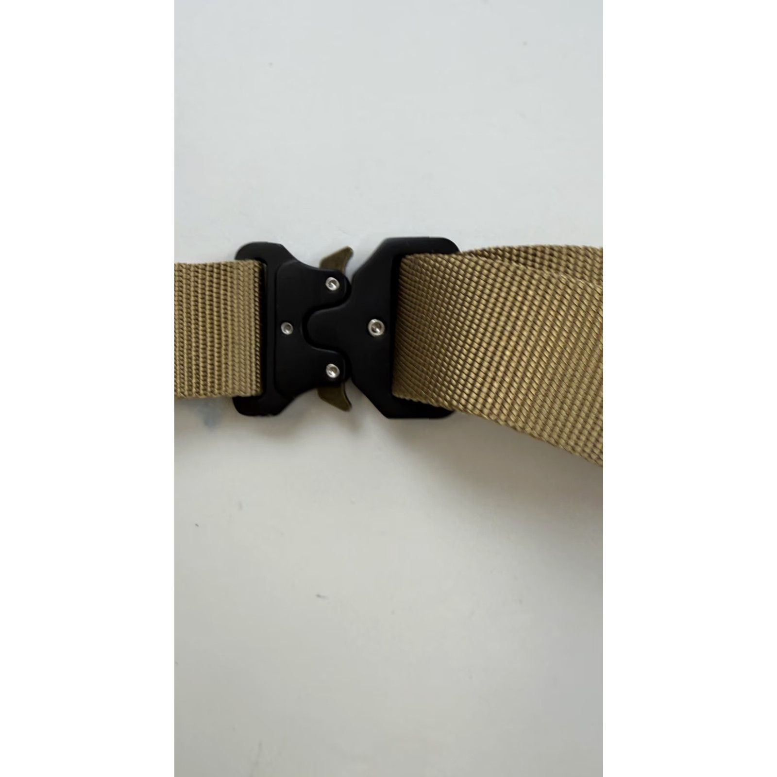 Vintage Kingmoore Belt Mens One Size Khaki Tactical Nylon Quick Release Metal Buckle EDC Size ONE SIZE - 3 Thumbnail