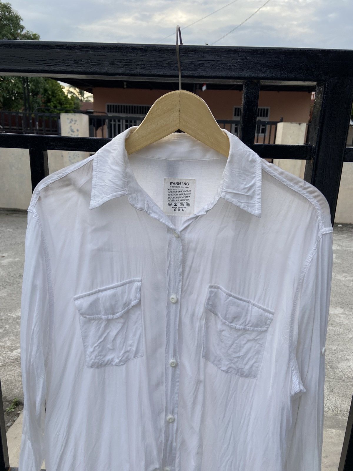 If Six Was Nine × Japanese Brand × Le Grande Bleu (L.G.B.) Japanes Brand Goa Company Double Pocket Long Shirt Size M / US 6-8 / IT 42-44 - 2 Thumbnail