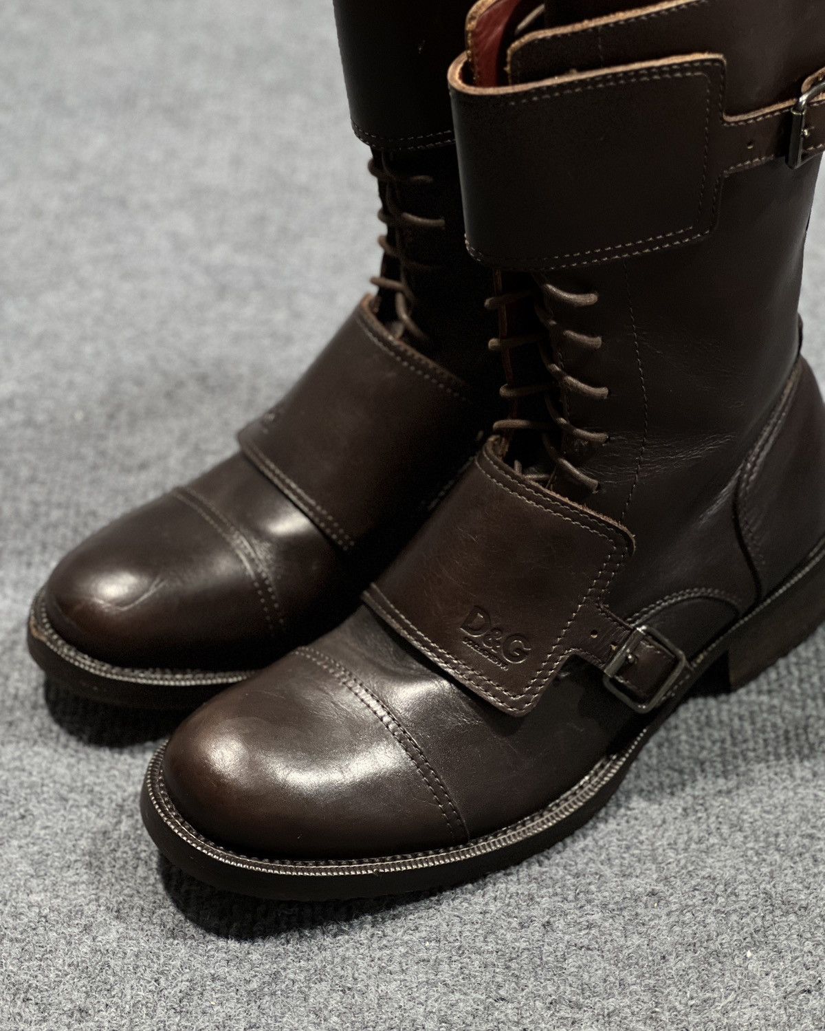 Dolce & Gabbana Dolce & Gabbana Brown Leather boot Size US 10 / EU 43 - 4 Thumbnail