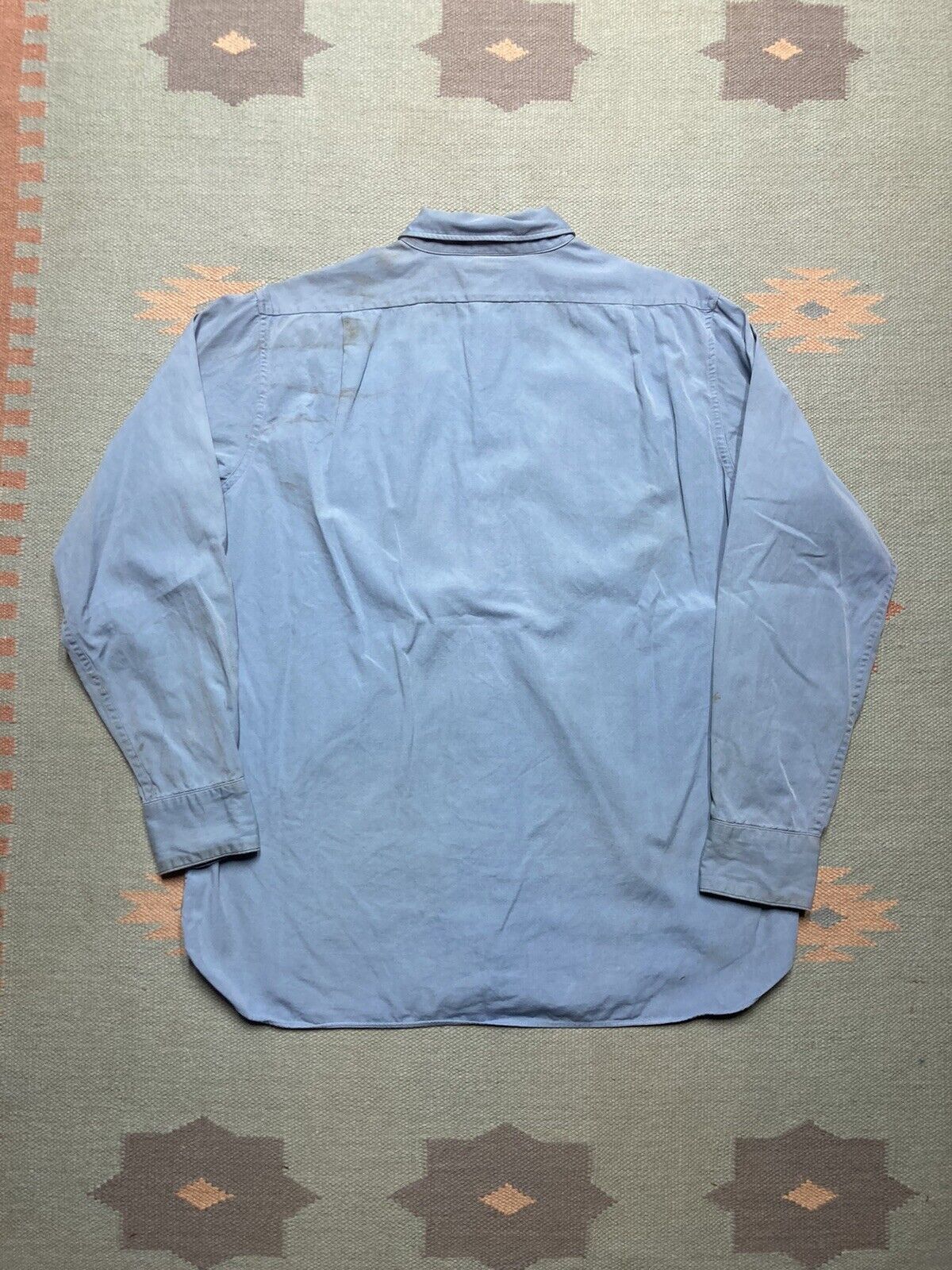 Vintage VTG 1950s work shirt Keeshin transport patch poplin large Size US L / EU 52-54 / 3 - 8 Thumbnail